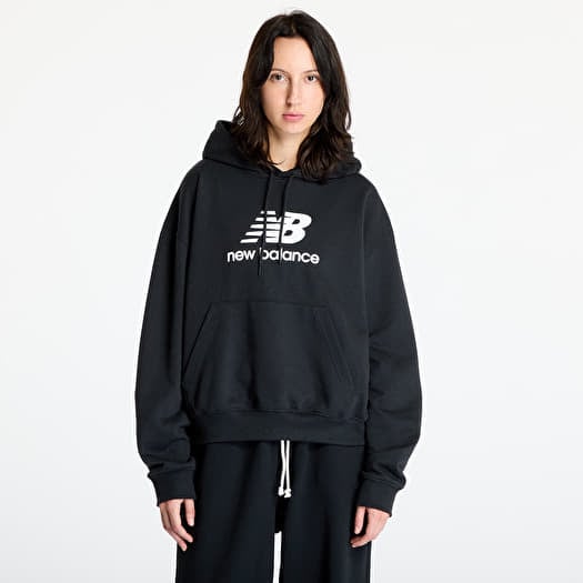 New Balance Sport Essentials French Terry Logo Hoodie Black
