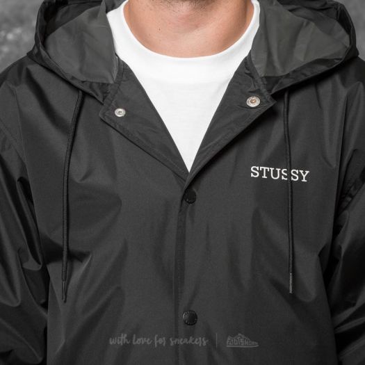 Stussy long on sale hooded coach jacket