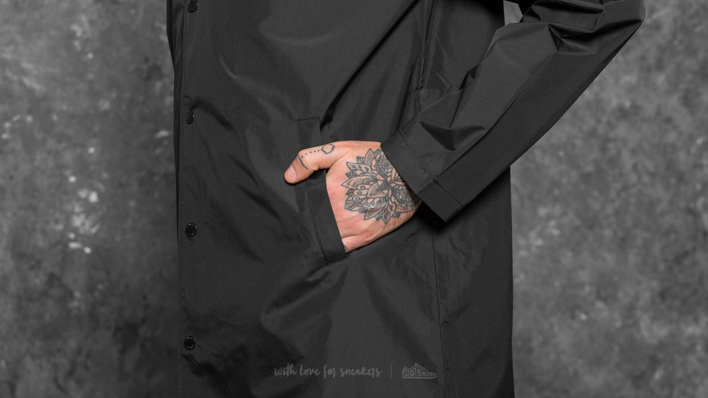 Jakker Stüssy Tony Long Hooded Coach Jacket Black