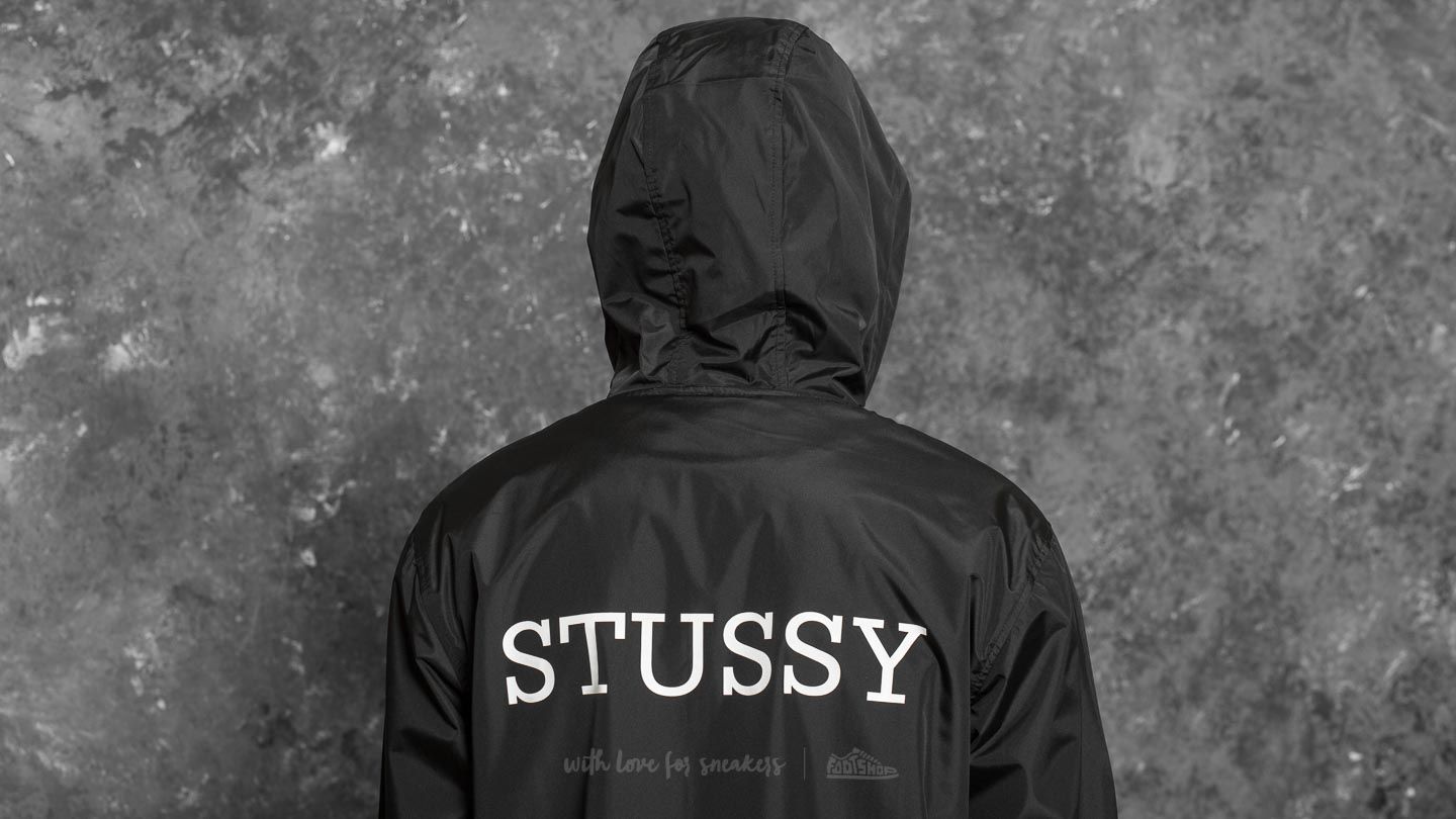 Jakker Stüssy Tony Long Hooded Coach Jacket Black