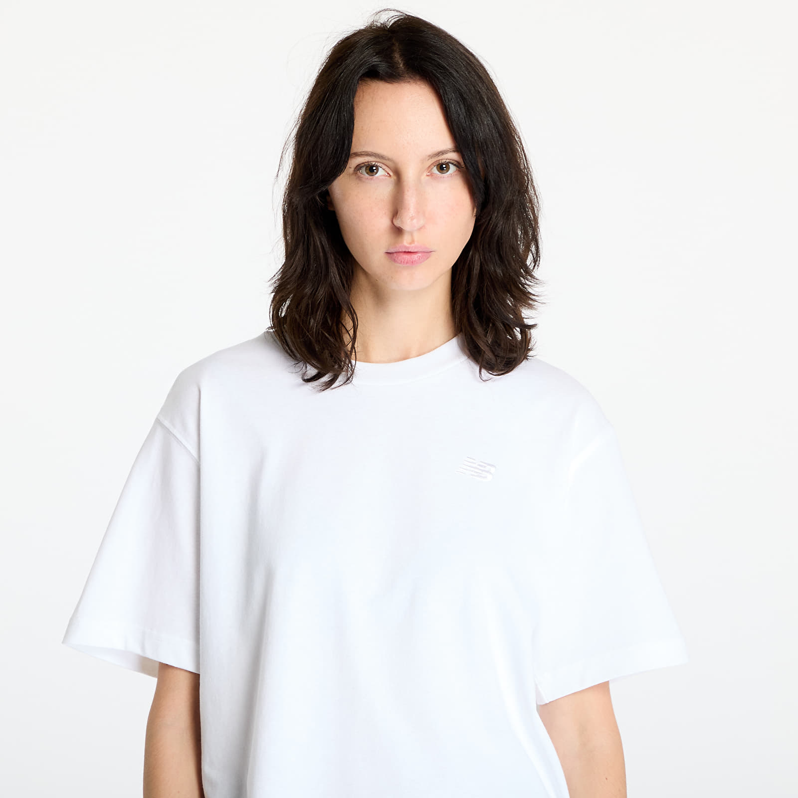Tricouri New Balance Athletics Jersey T-Shirt White
