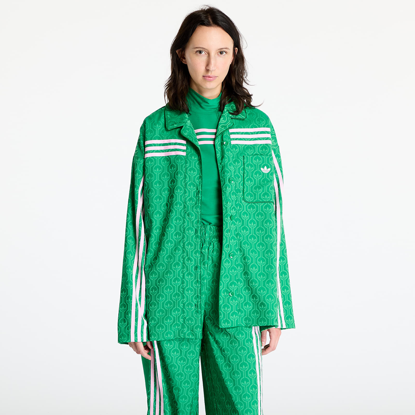 Košeľa adidas Pyjama Top Green M