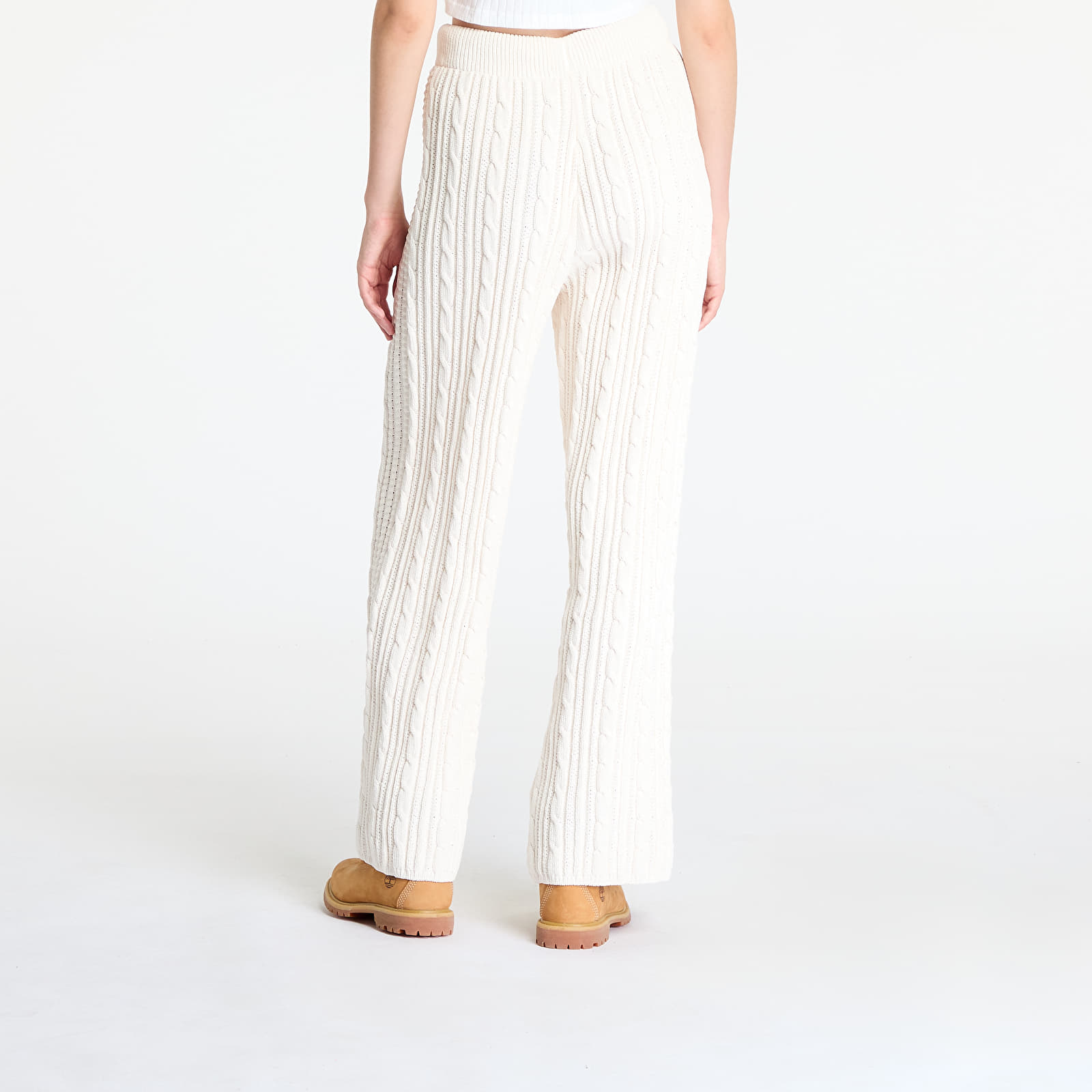 Dámské kalhoty adidas Knited Jogger Pant Wonder White