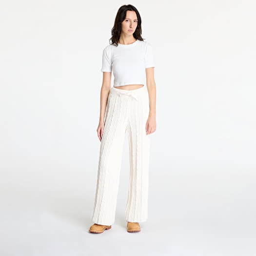 Women's trousers adidas Knited Jogger Pant Wonder White