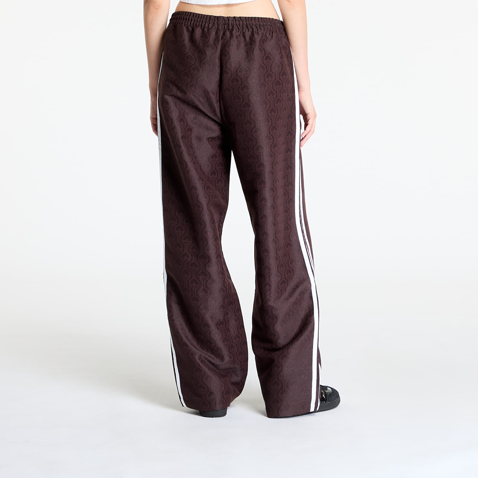 Pantalones adidas Oversized Monogram Track Pant Shale Brown