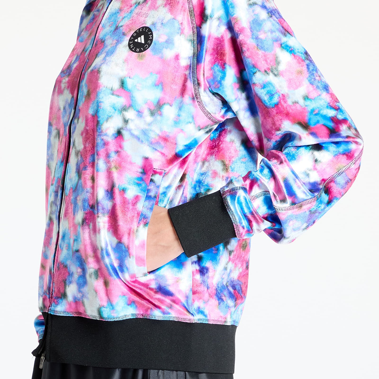 Hettegensere og sweatshirts adidas x Stella Mccartney Velours Tracktop Signal Cyan/ Real Pink/ Clear Onix