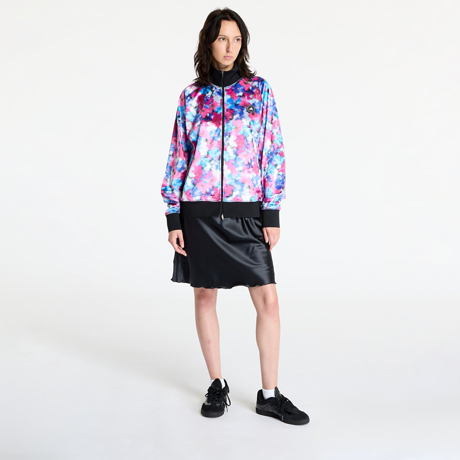 Hettegensere og sweatshirts adidas x Stella Mccartney Velours Tracktop Signal Cyan/ Real Pink/ Clear Onix