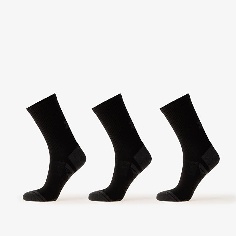 Meias Under Armour Performance Tech 3-Pack Crew Black