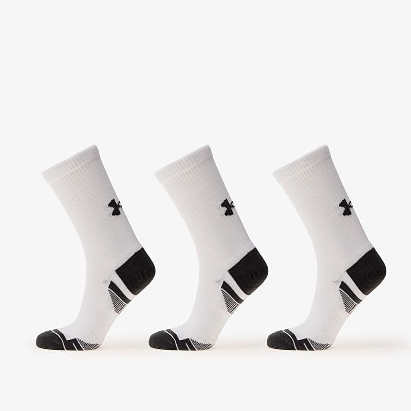 Meias Under Armour Performance Tech 3-Pack Crew White
