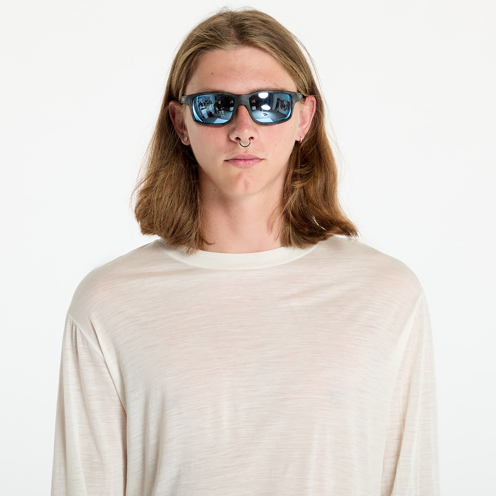 Trička Satisfy CloudMerino Long Tee UNISEX Chalk