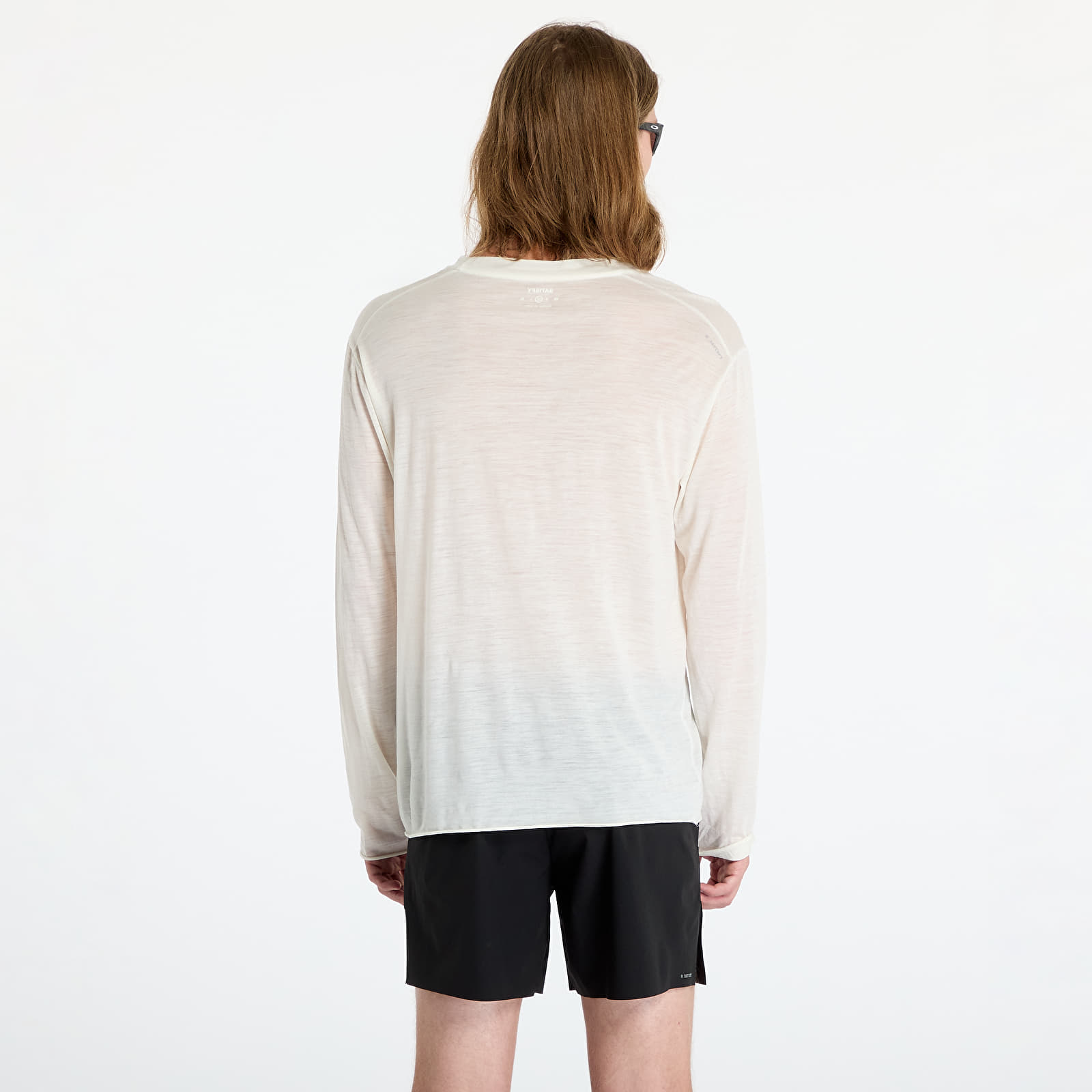 Trička Satisfy CloudMerino Long Tee UNISEX Chalk