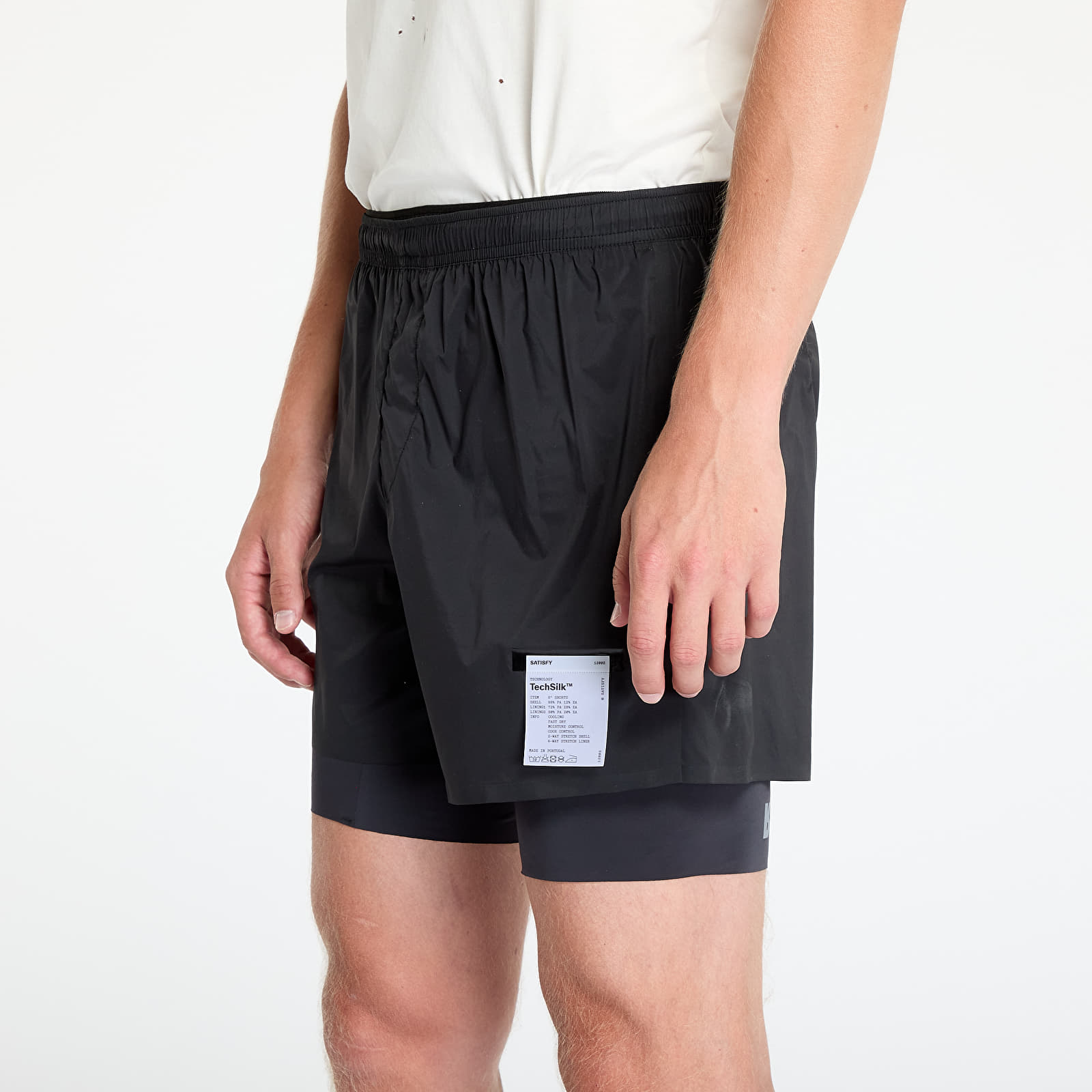 Krótkie spodnie Satisfy TechSilk 8 Shorts UNISEX Black