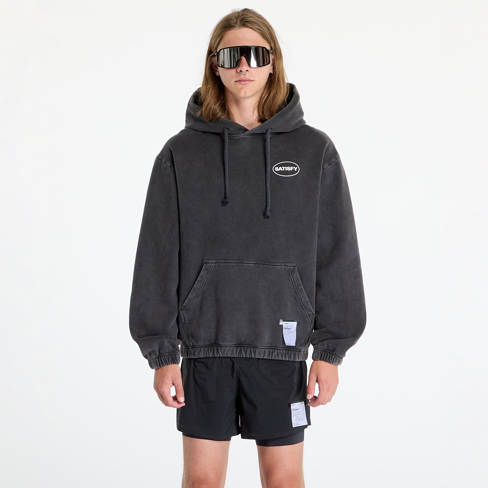Men's hoodies Satisfy SoftCell Hoodie UNISEX Aged Black