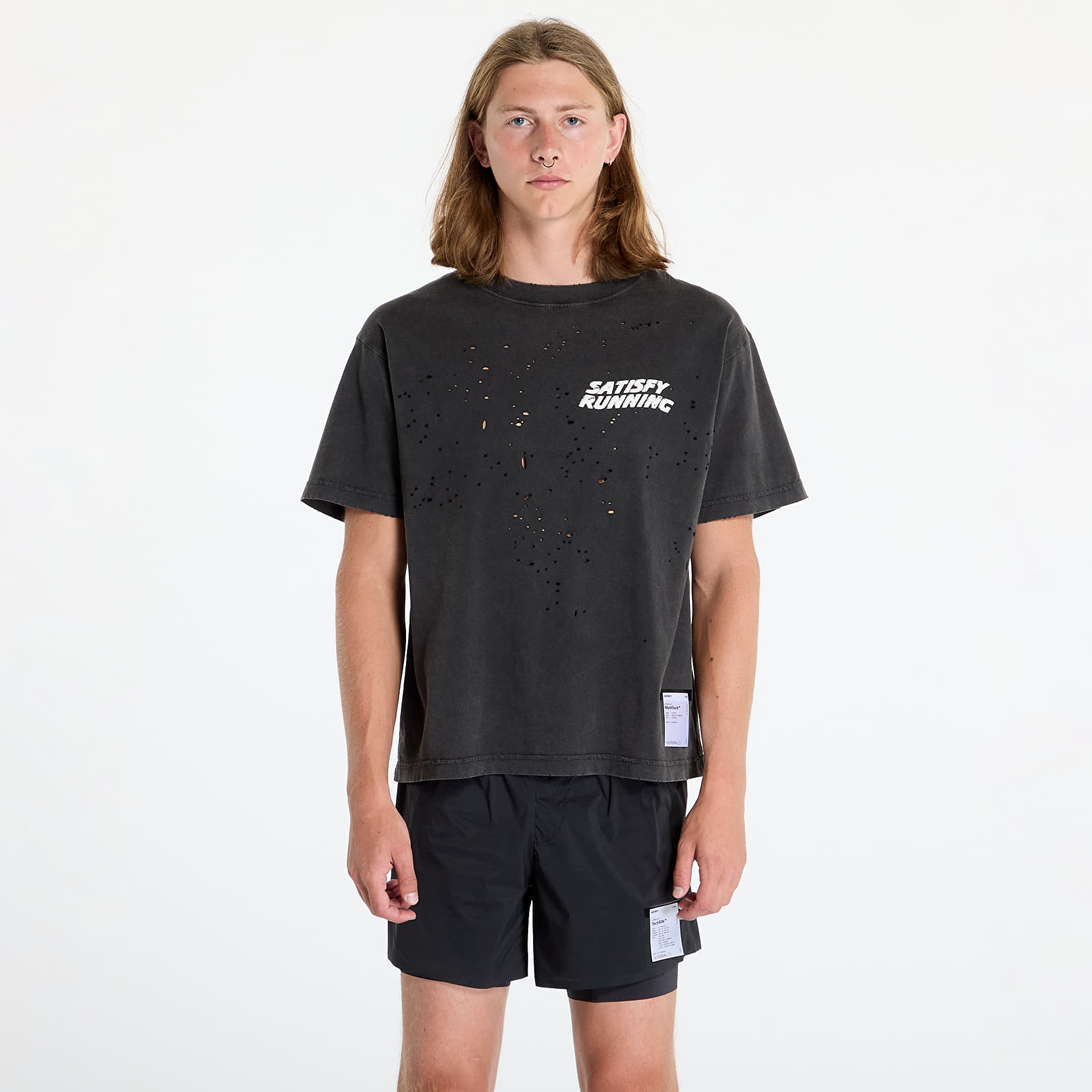 Magliette Satisfy MothTech T-Shirt UNISEX Aged Black