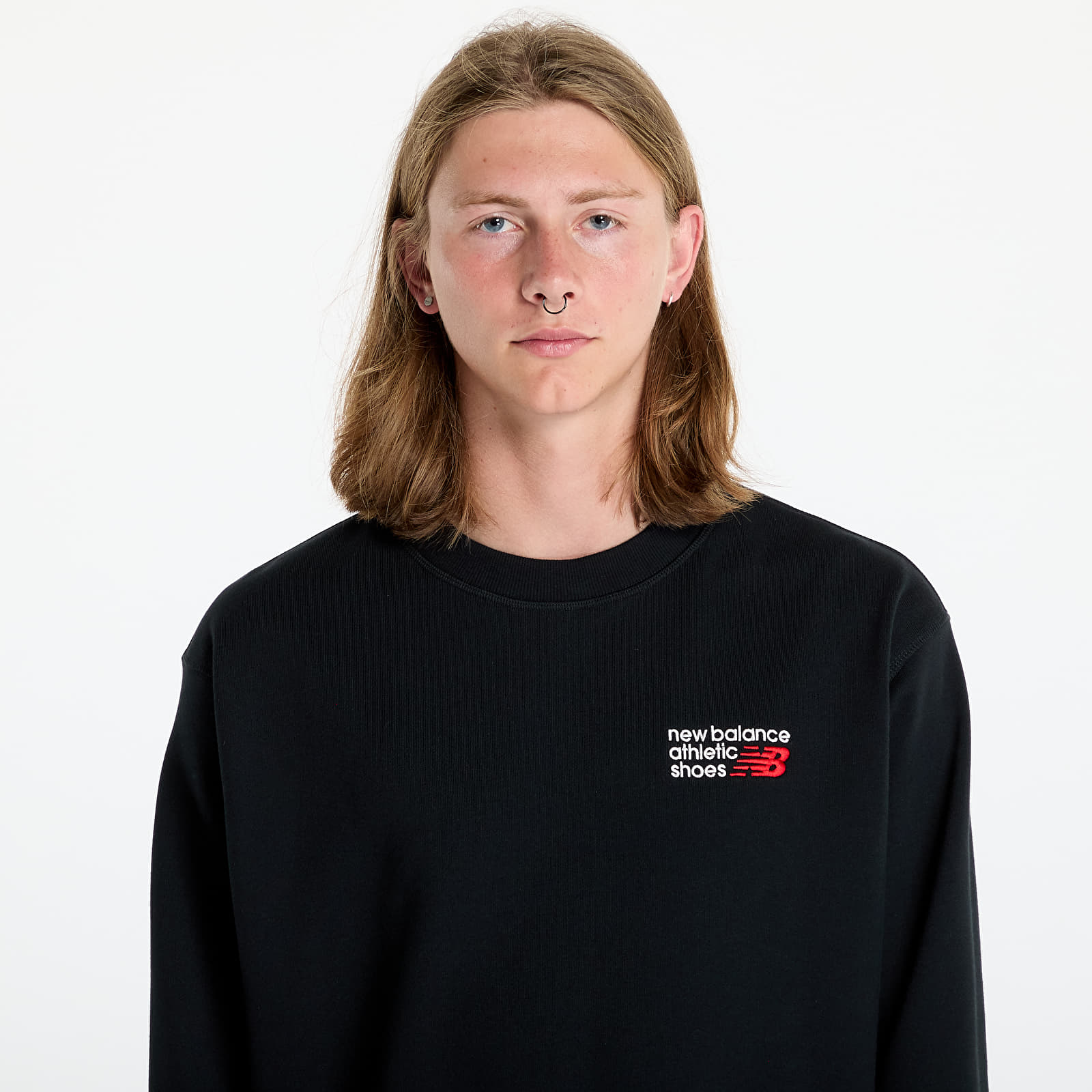 Sweatjacken und Sweatshirts New Balance Athletics Premium Logo Crew Black