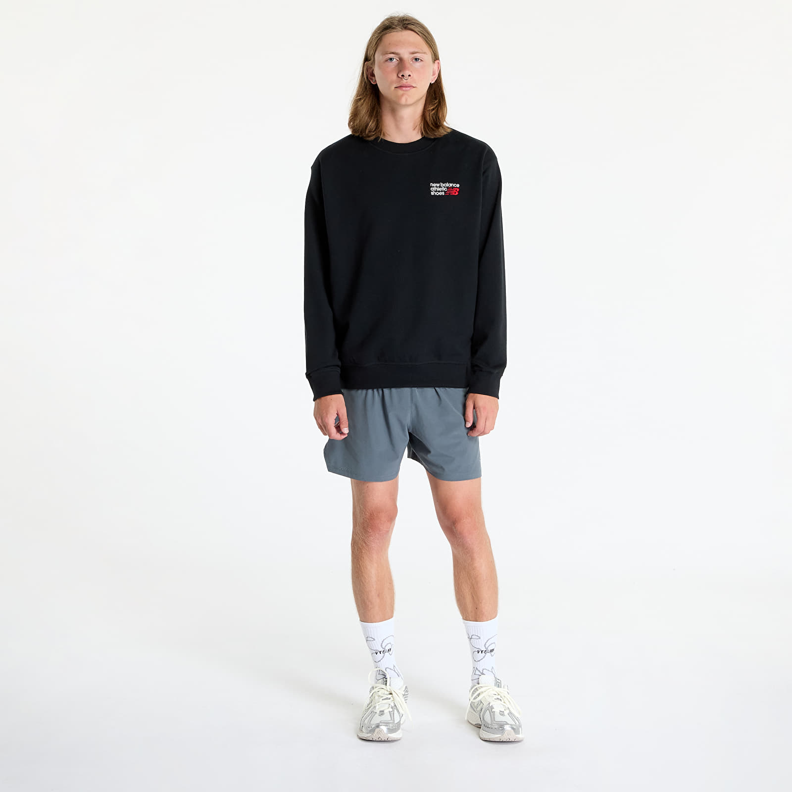 Sweatjacken und Sweatshirts New Balance Athletics Premium Logo Crew Black