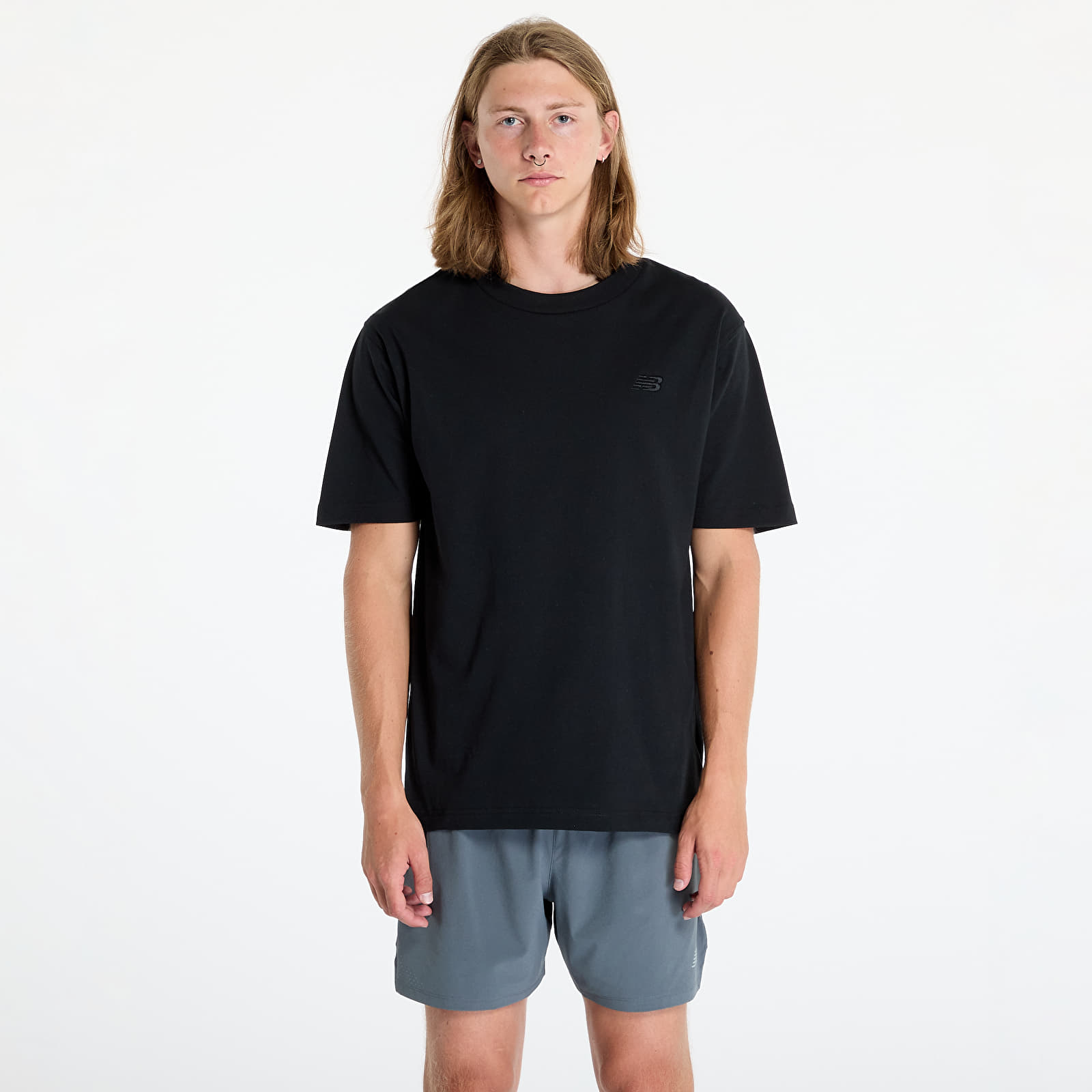 Pólók New Balance Athletics Cotton T-Shirt Black