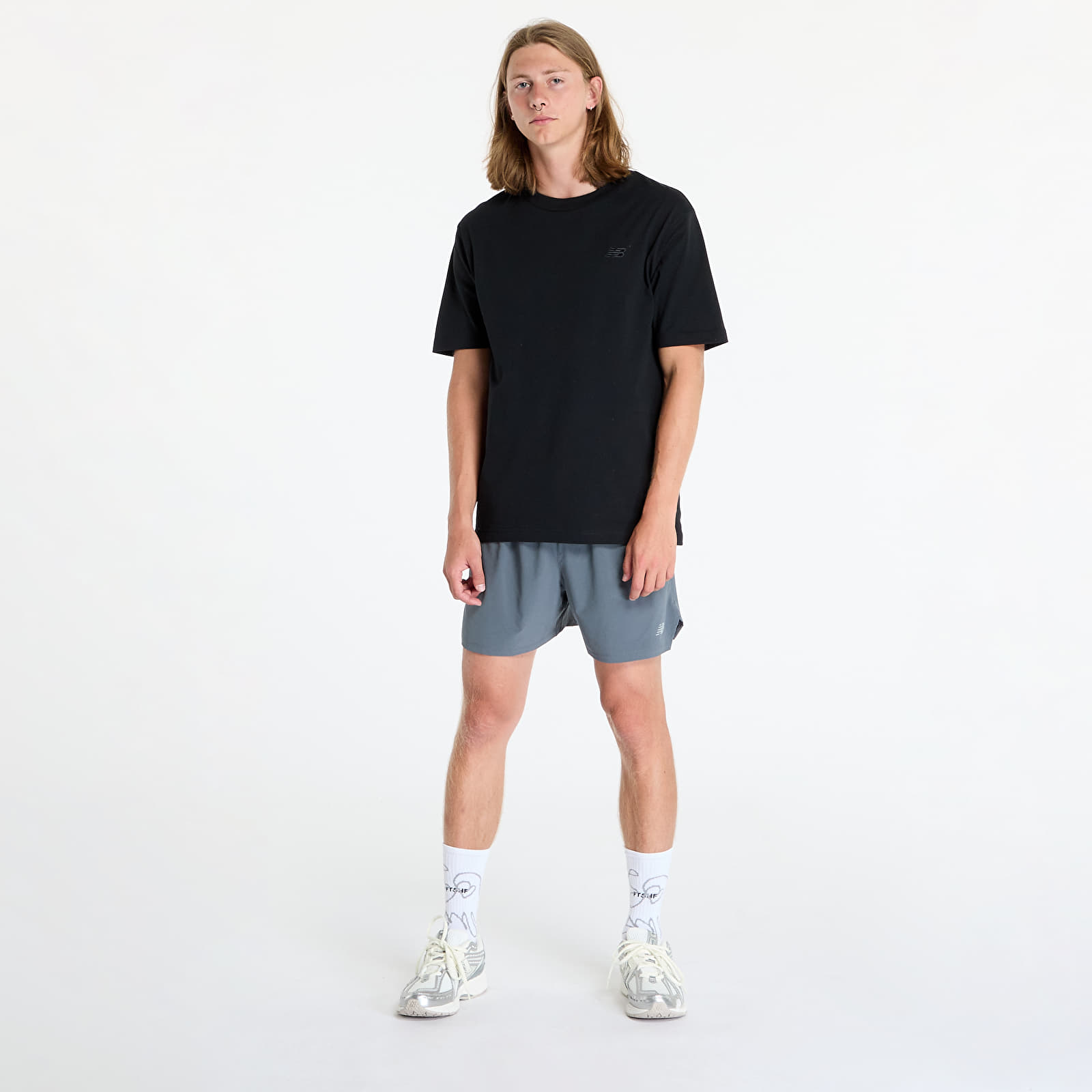 Pólók New Balance Athletics Cotton T-Shirt Black