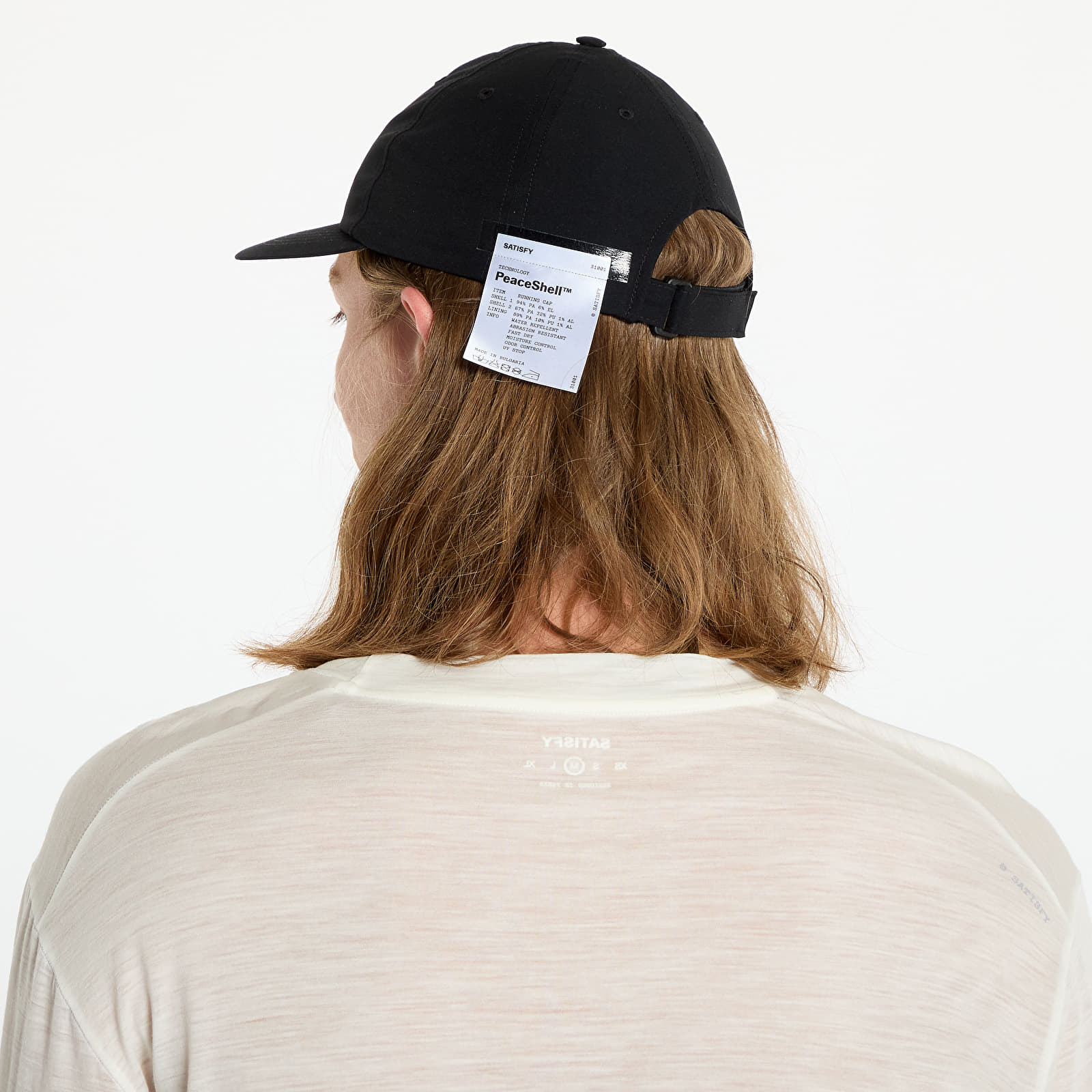 Caps Satisfy Peaceshell™ Running Cap Black