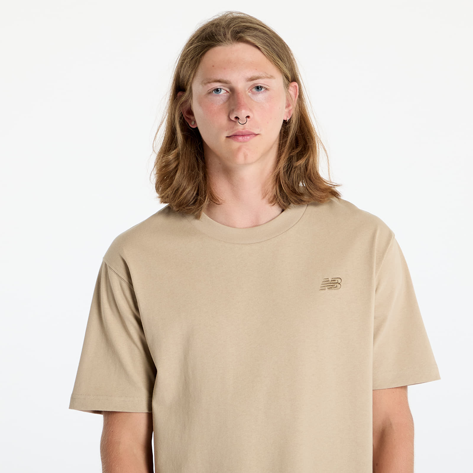 Pólók New Balance Athletics Cotton T-Shirt Stoneware