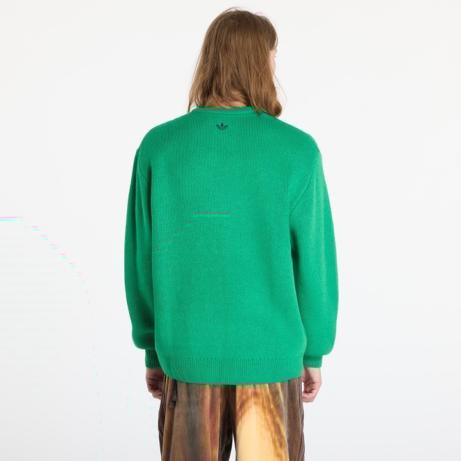 Pullover adidas Knit Crewneck Green/ Night Indigo