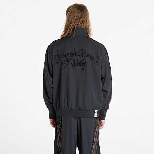 Adidas jacket black and brown deals