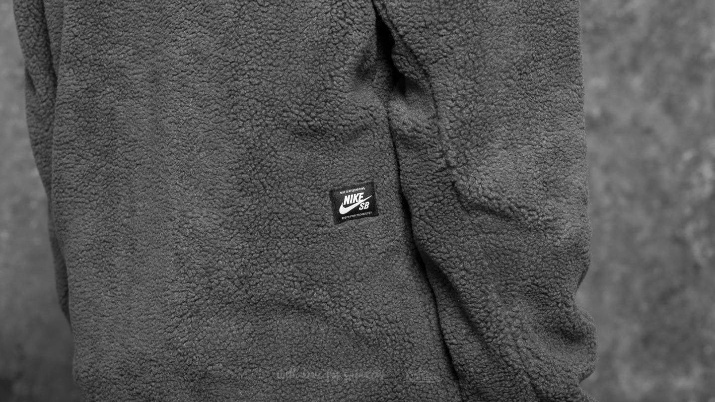 Sweatjacken und Sweatshirts Nike SB Everett Full Zip Sherpa Hoodie Anthracite/ Mineral Gold/ Anthracite