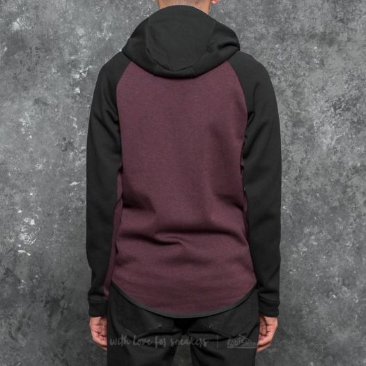 Hoodies and sweatshirts Nike Sportswear Tech Fleece Windrunner Hoodie Port Wine Heather Black Footshop