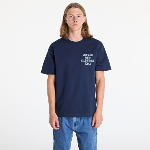 Póló Carhartt WIP S/S Cross Screw T-Shirt UNISEX Air Force Blue