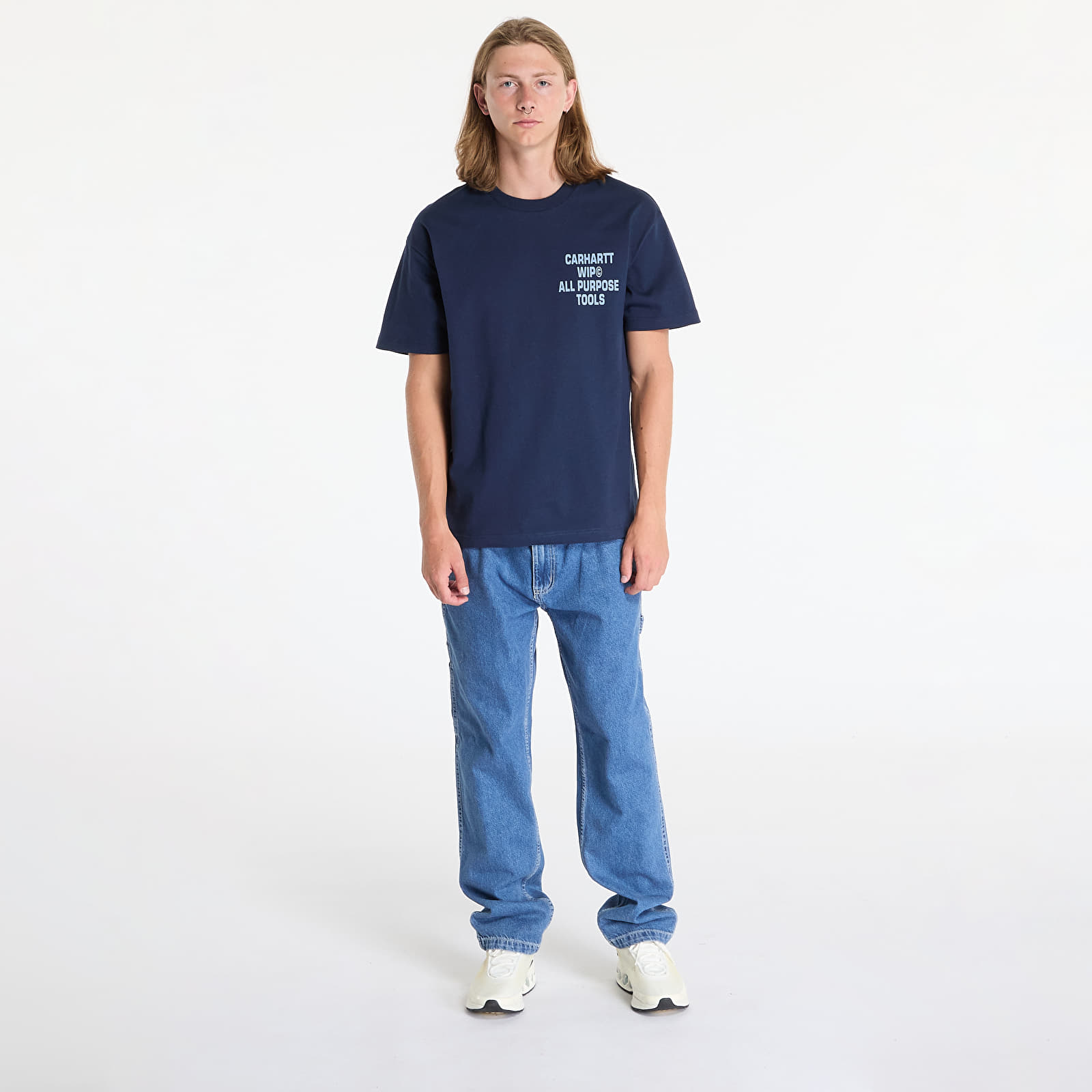 T-paidat Carhartt WIP S/S Cross Screw T-Shirt UNISEX Air Force Blue