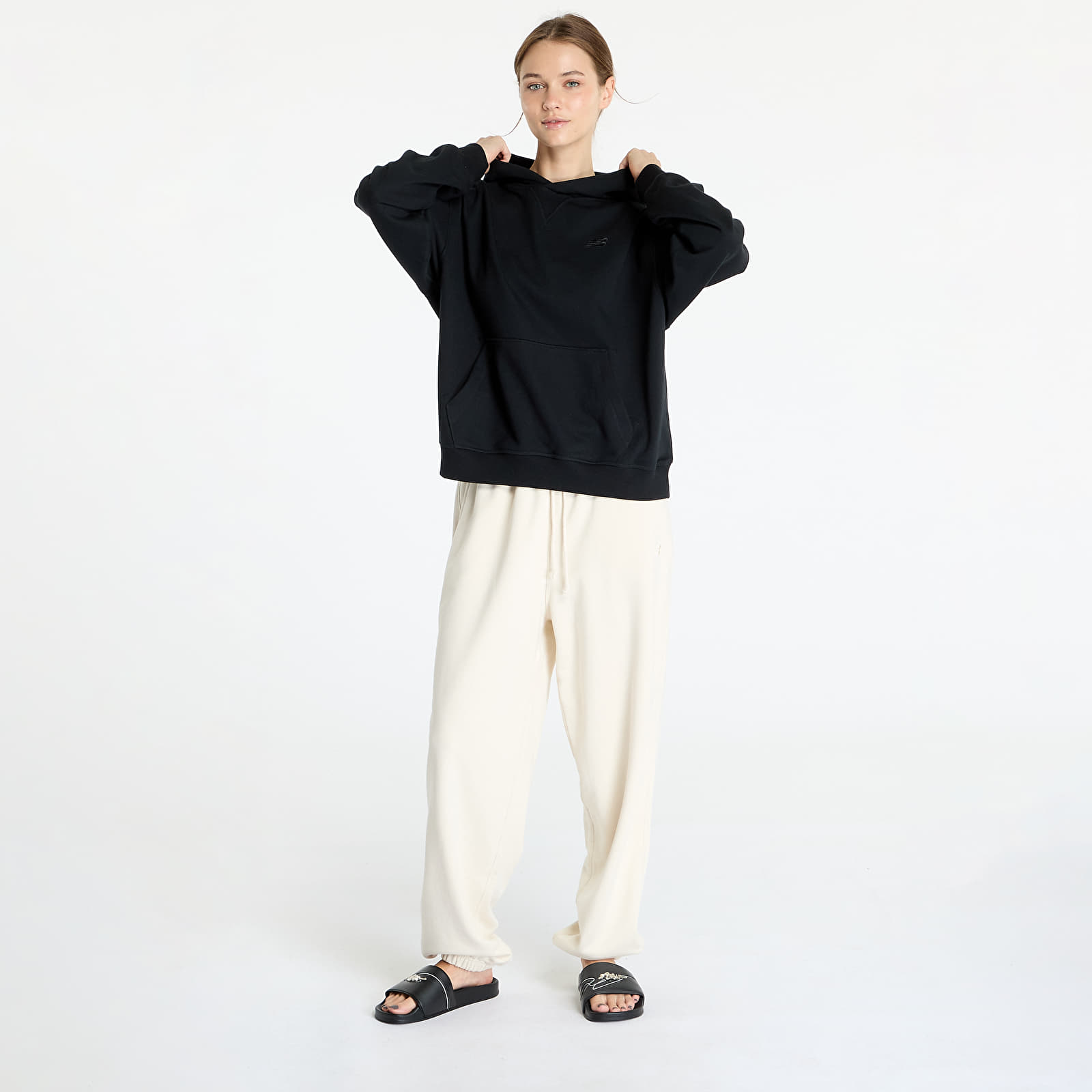 Sudaderas New Balance Athletics French Terry Hoodie Black