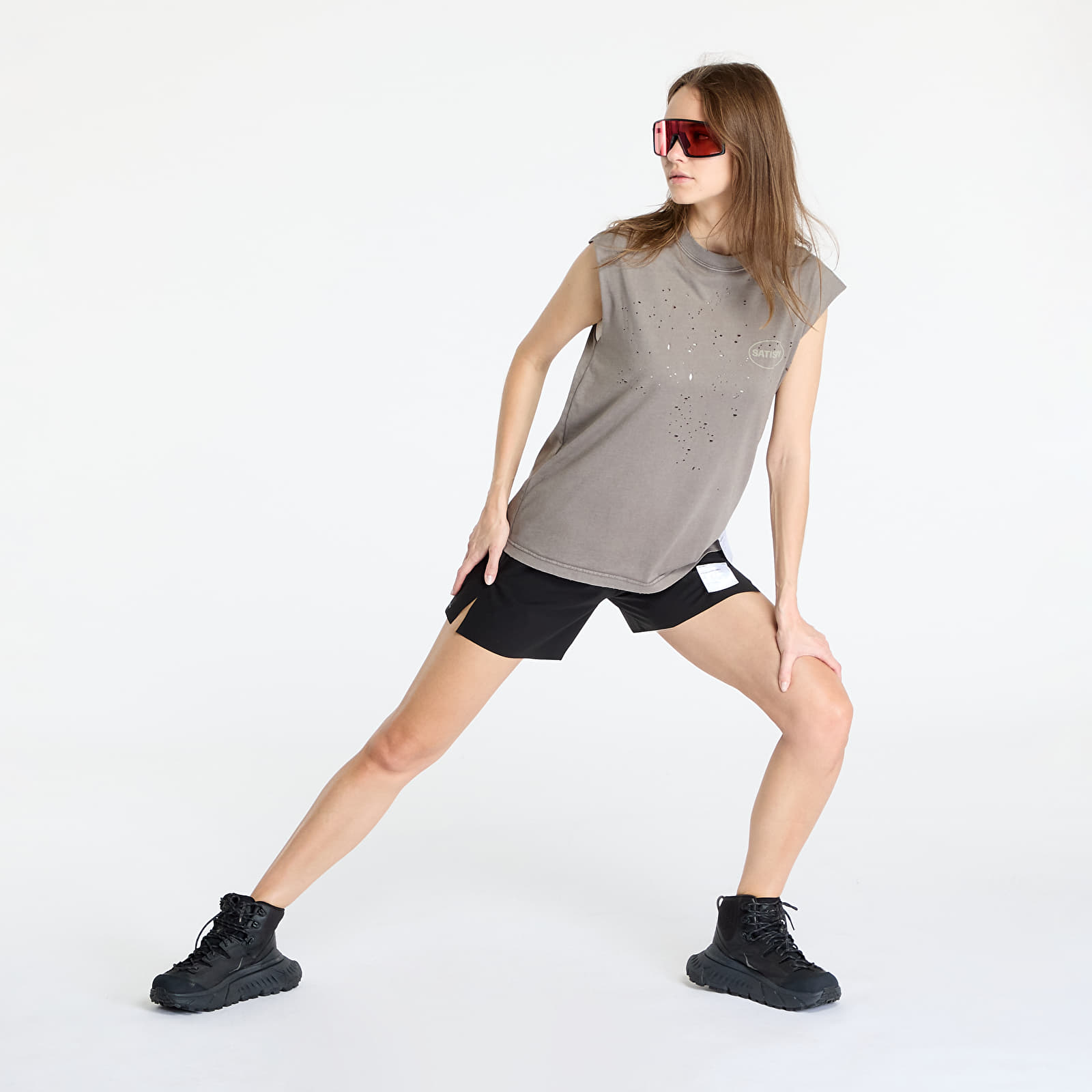 Shortsit Satisfy PeaceShell 5 Unlined Shorts UNISEX Black