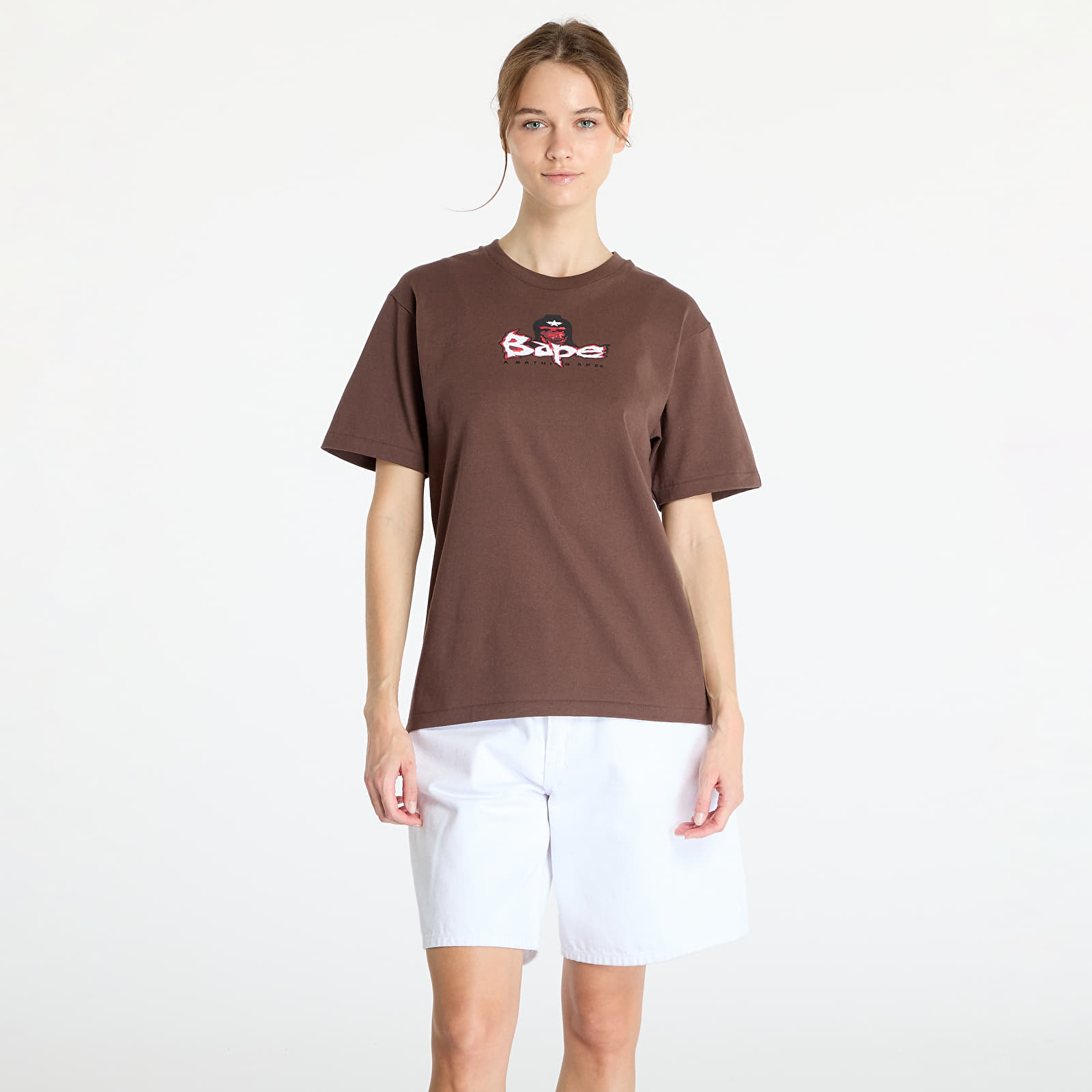 T-Shirts A BATHING APE Color Camo Mad Ape Tee Brown