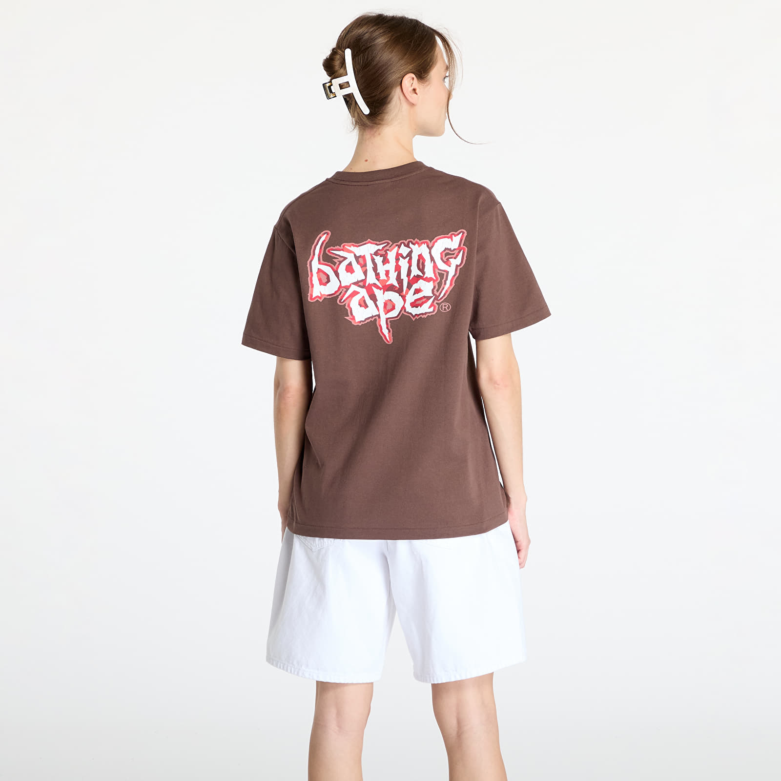 T-Shirts A BATHING APE Color Camo Mad Ape Tee Brown