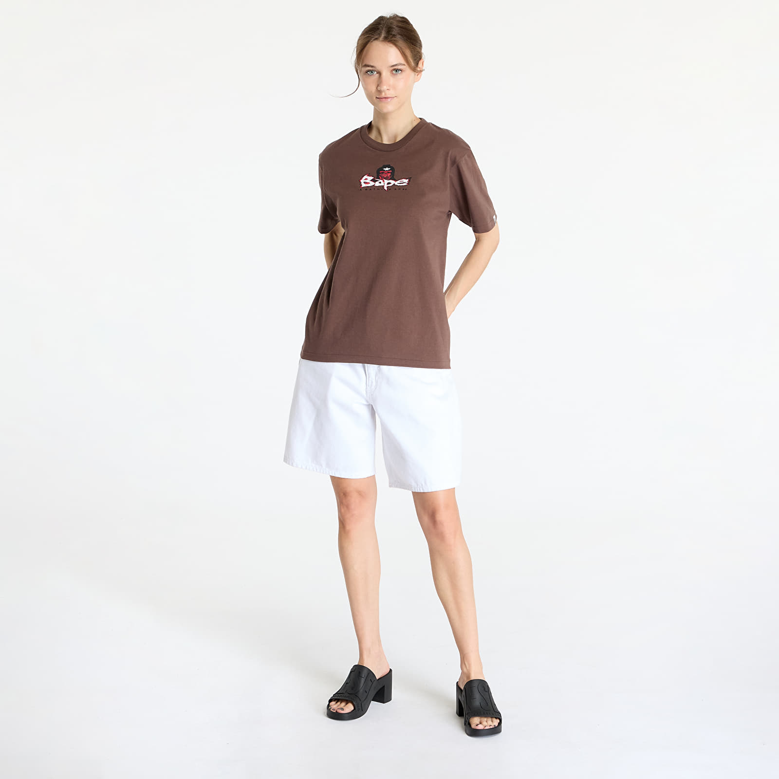 T-Shirts A BATHING APE Color Camo Mad Ape Tee Brown