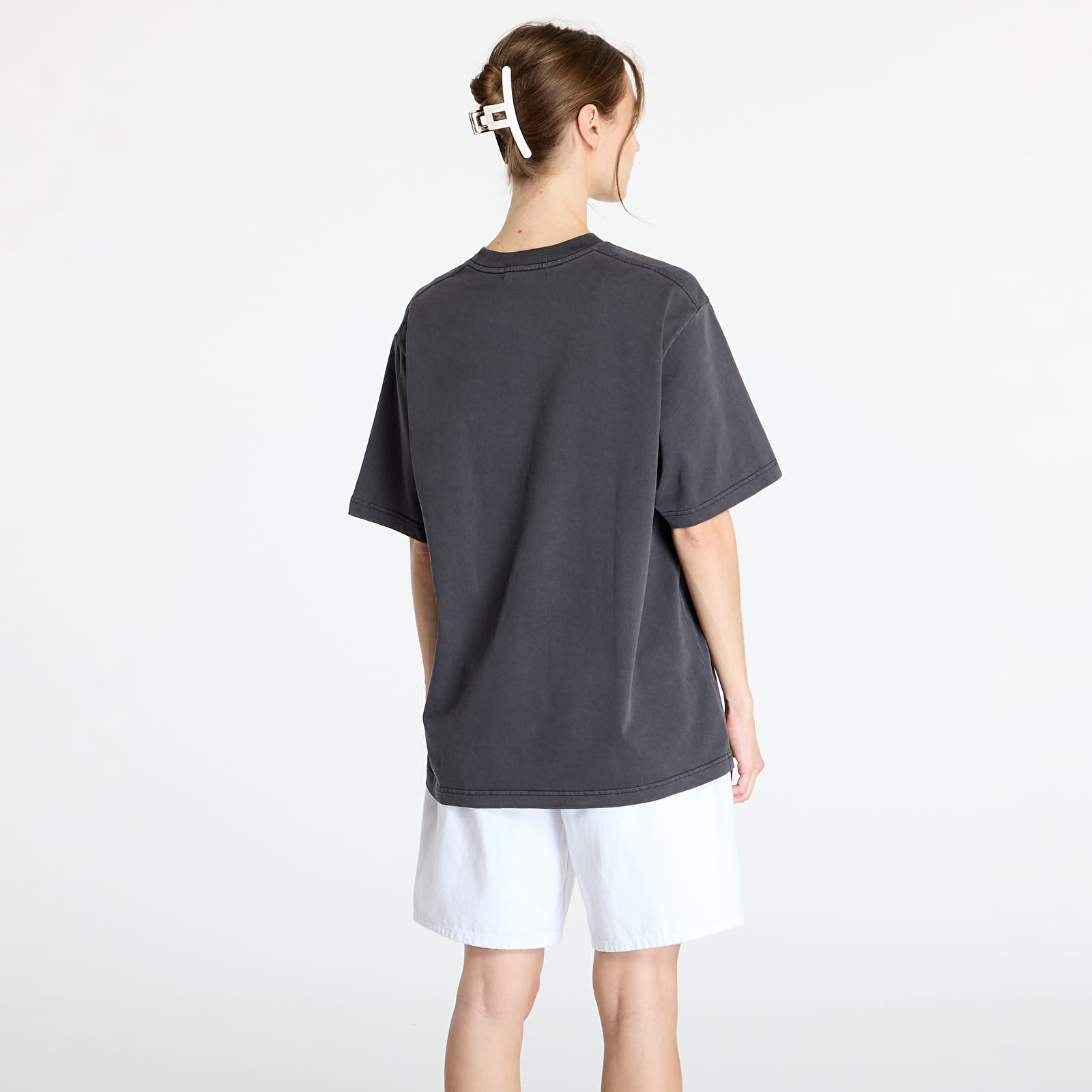 Magliette A BATHING APE Ape Head One Point Garment Dyed Pocket Relaxed Fit Short Sleeve Tee Black