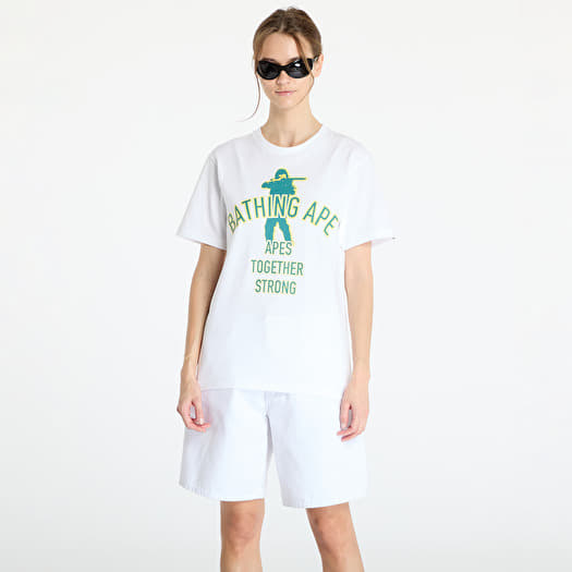 T-shirt A BATHING APE Soldier Ats Tee White