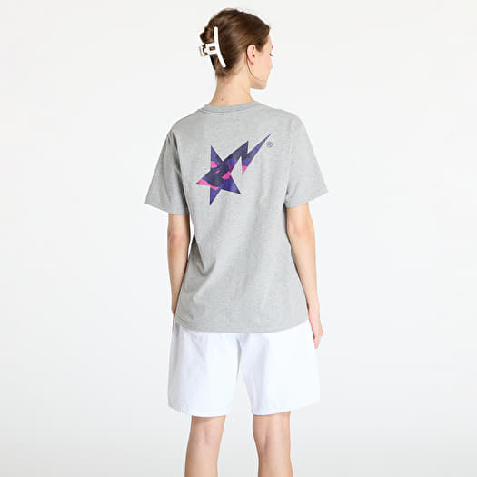 T shirts A BATHING APE Color Camo Bape Sta Logo Tee Gray Footshop