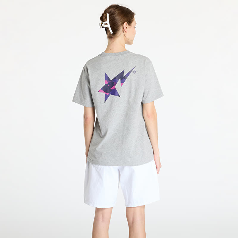 A BATHING APE Color Camo Bape Sta Logo Tee Gray | Footshop