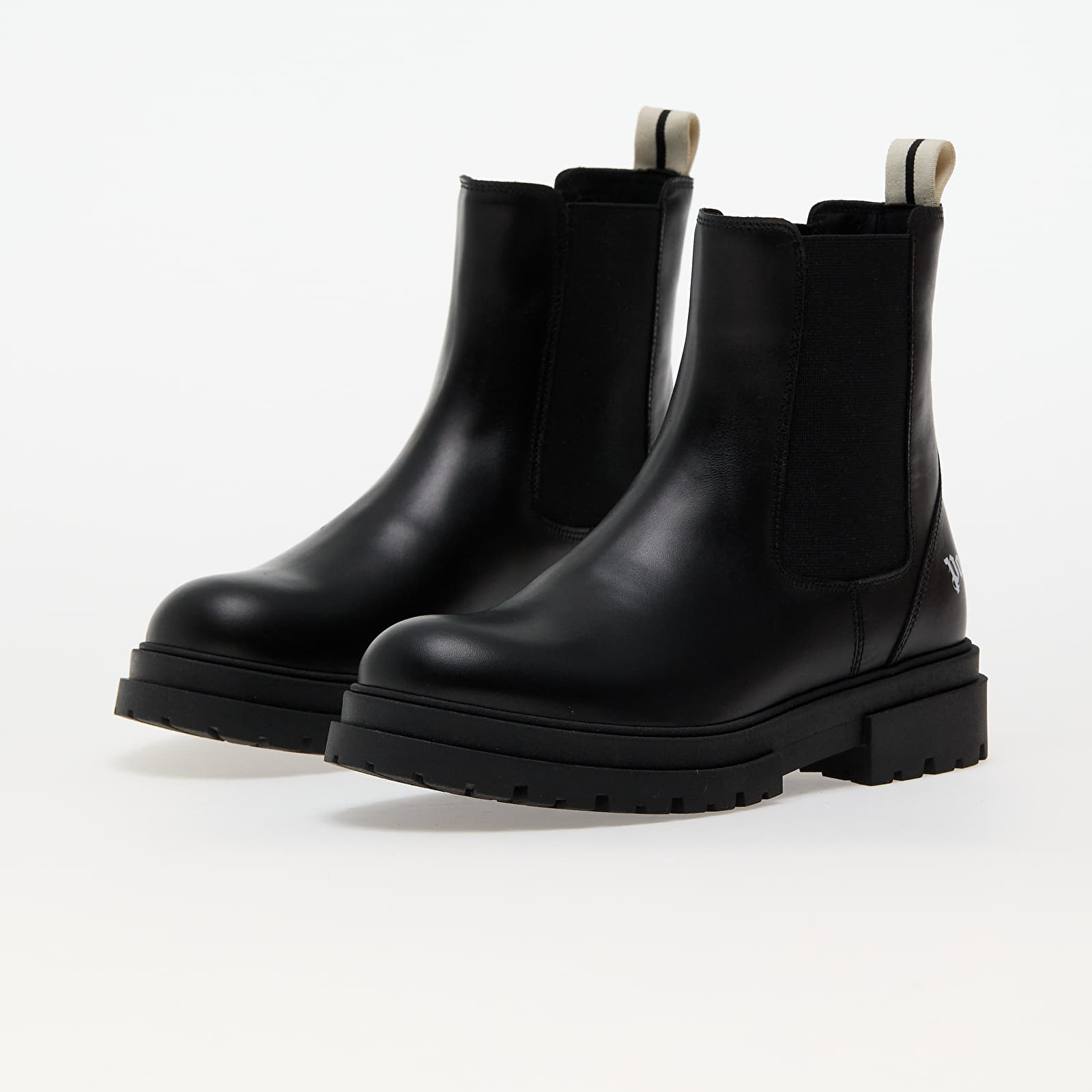 Férfi cipők Palm Angels Pa Chelsea Boot Black White