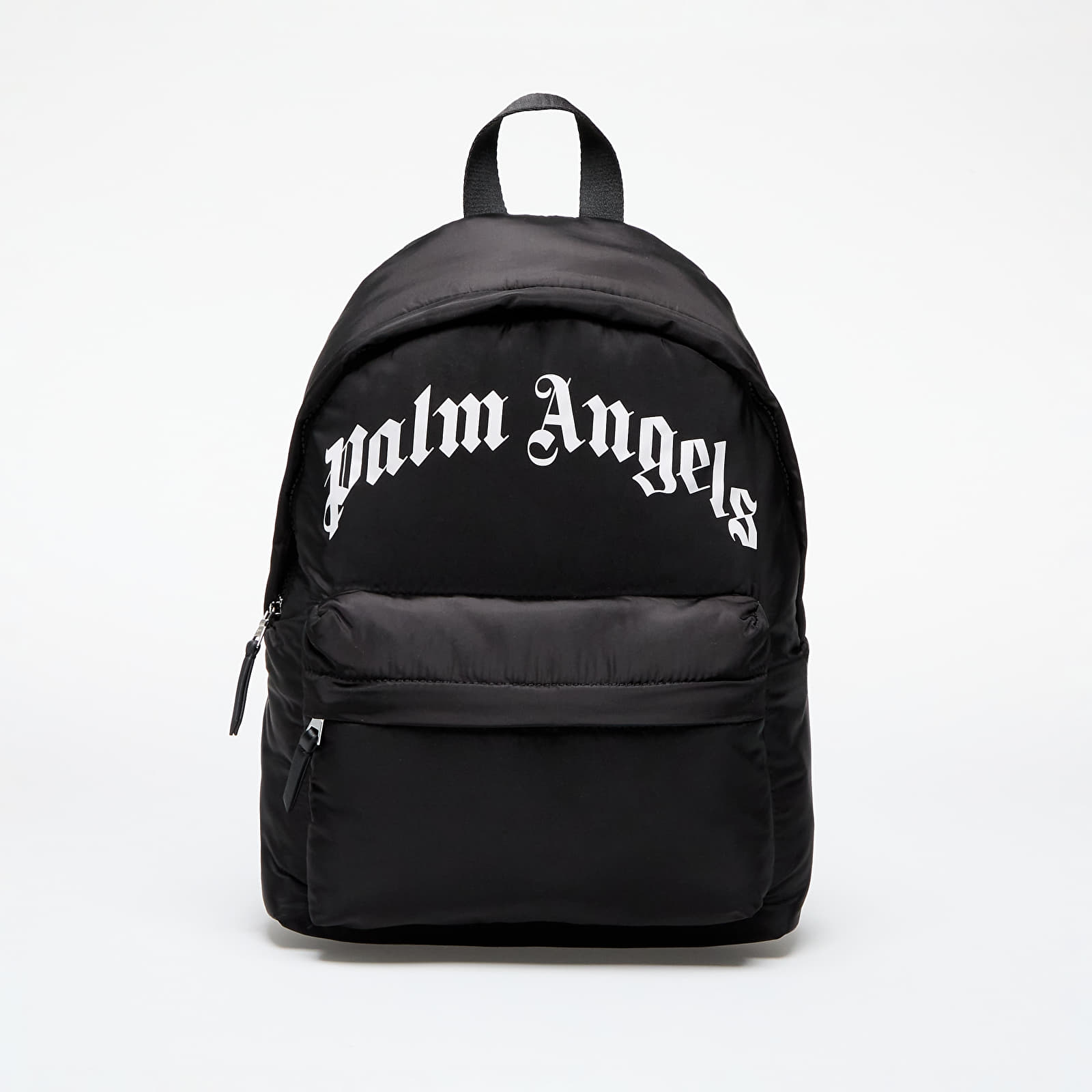 Férfi hátizsákok Palm Angels Kids Curved Logo Big Backpack Black/ White