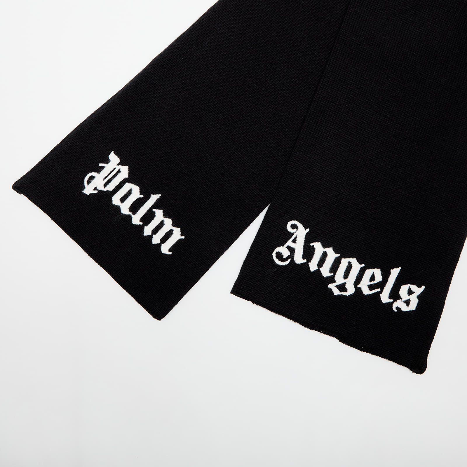Bufanda Palm Angels Kids Logo Knit Scarf Black/ White