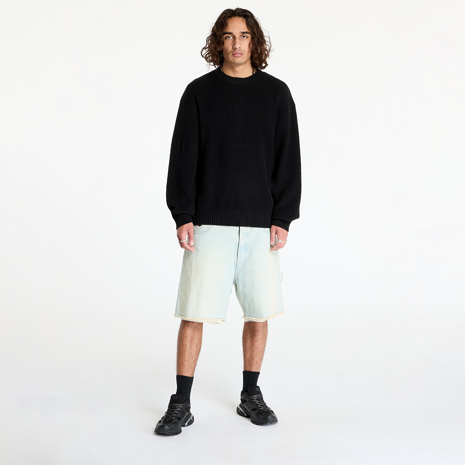 Truien Daily Paper Band Knit Sweater Black
