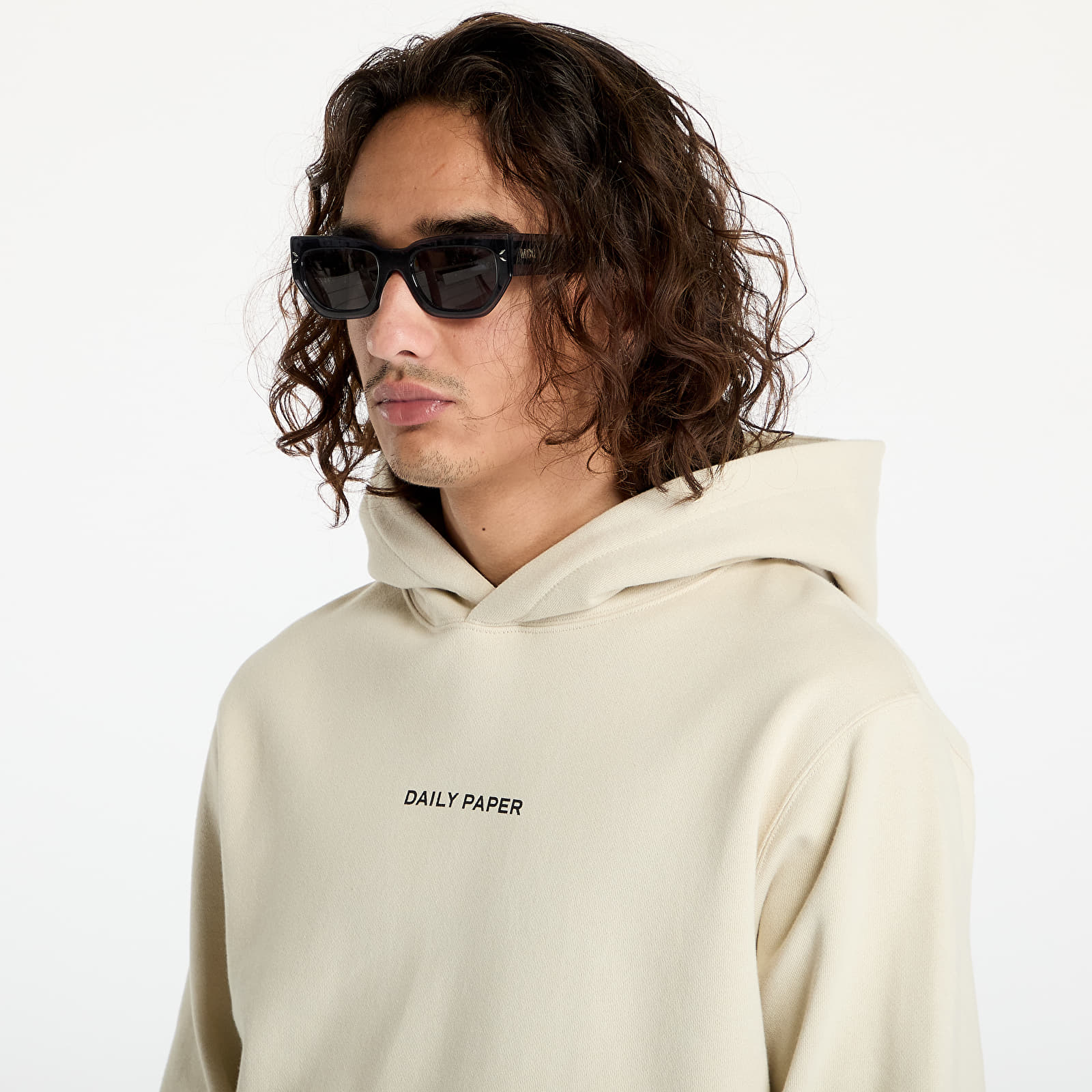 Pánské mikiny Daily Paper Search Hoodie Pelican Beige