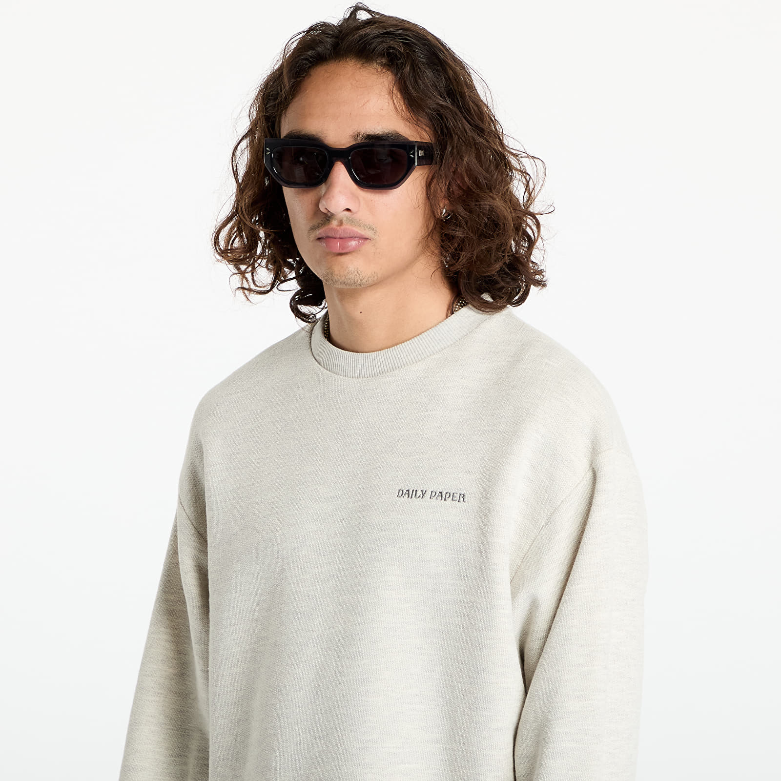 Moški hoodiji in jope Daily Paper Aniola Sweater Grey Marl