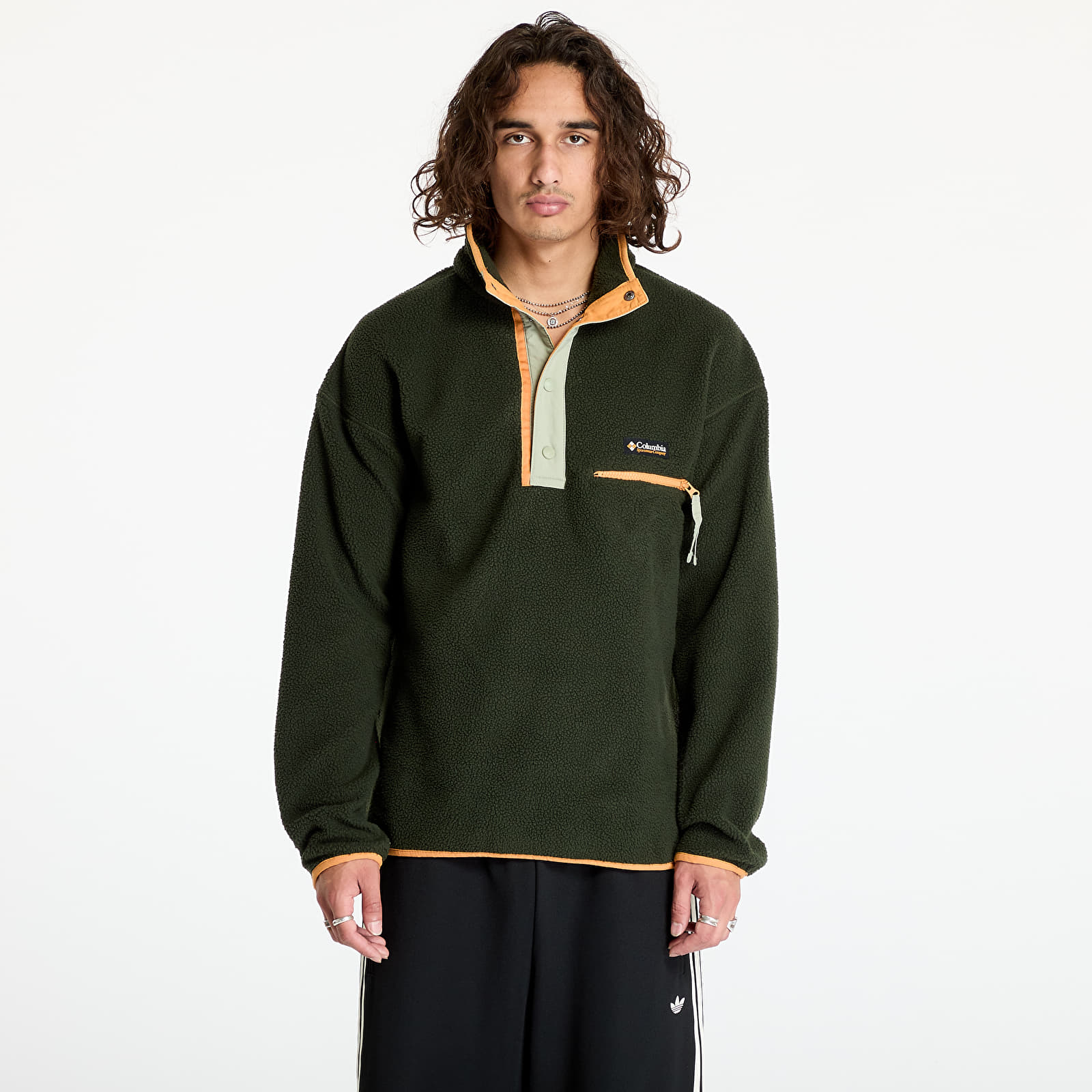 Men's hoodies Columbia Helvetia™ II Half Snap Fleece Greenscape