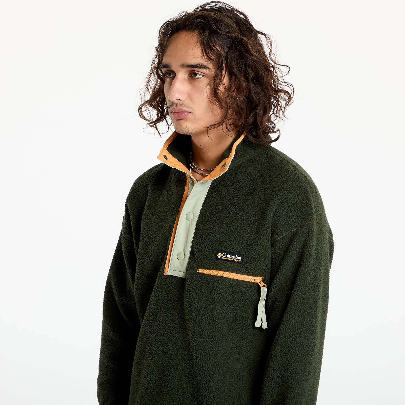 Men's hoodies Columbia Helvetia™ II Half Snap Fleece Greenscape