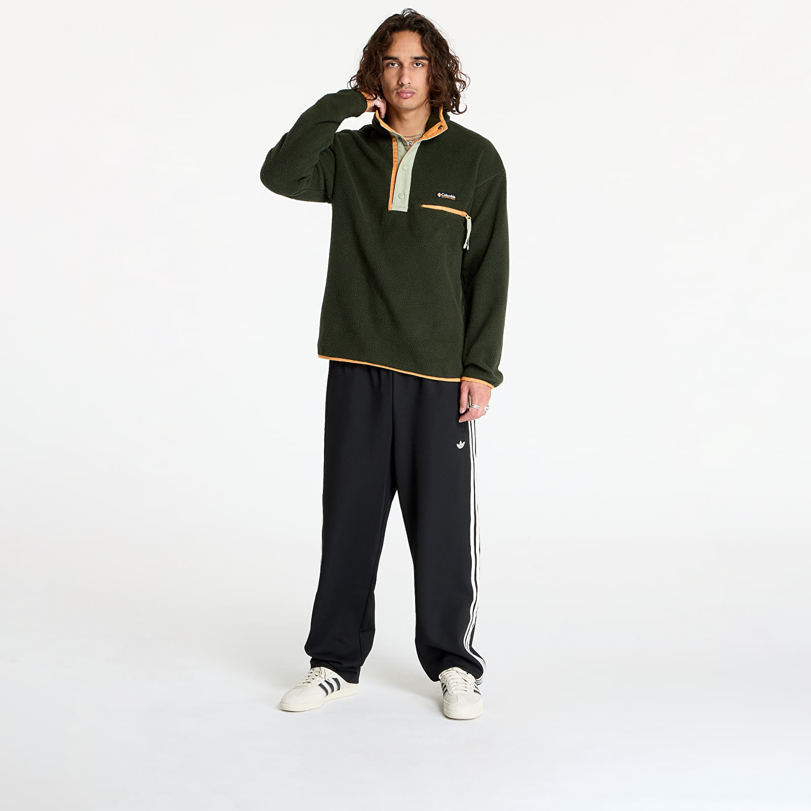Men's hoodies Columbia Helvetia™ II Half Snap Fleece Greenscape