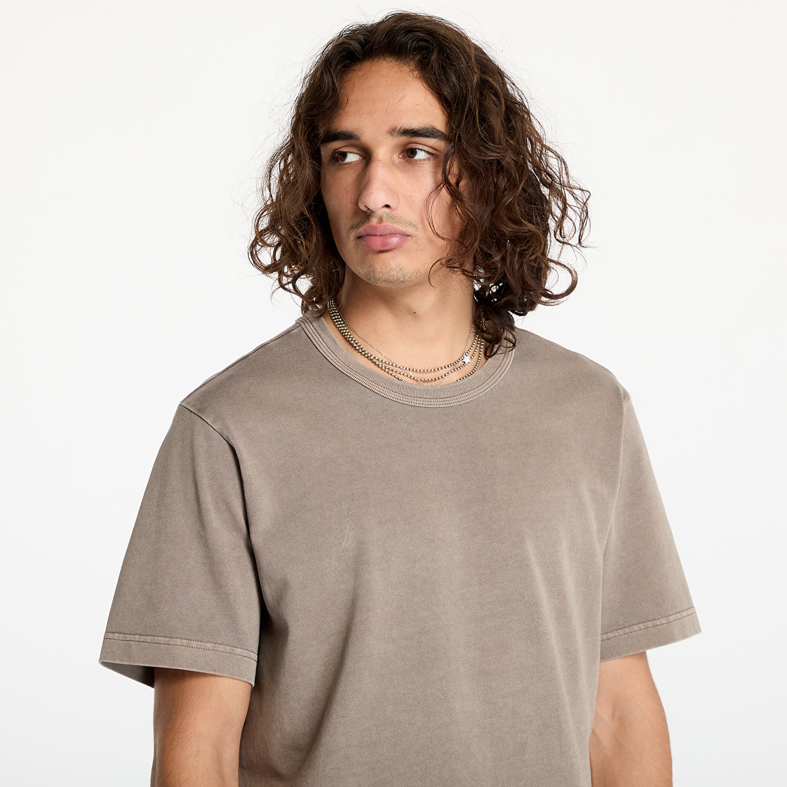 T-shirty męskie Nike Life Men's Short-Sleeve Knit Top Flat Pewter/ Flat Pewter
