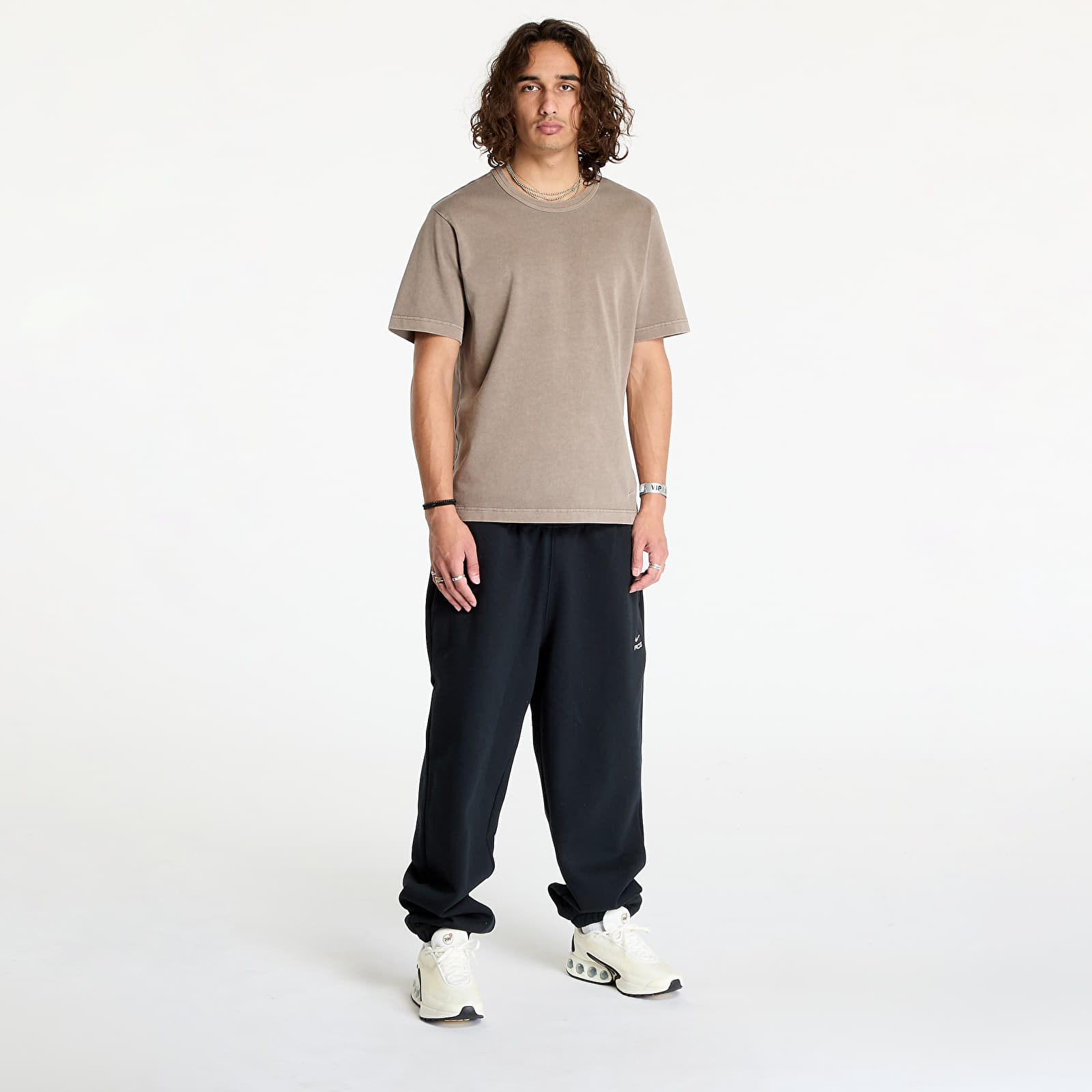 T-shirty męskie Nike Life Men's Short-Sleeve Knit Top Flat Pewter/ Flat Pewter